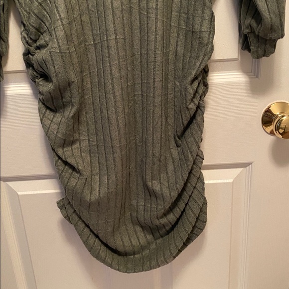 Olive Green Ribbed Knit Dress…size 2XL - Picture 3 of 6